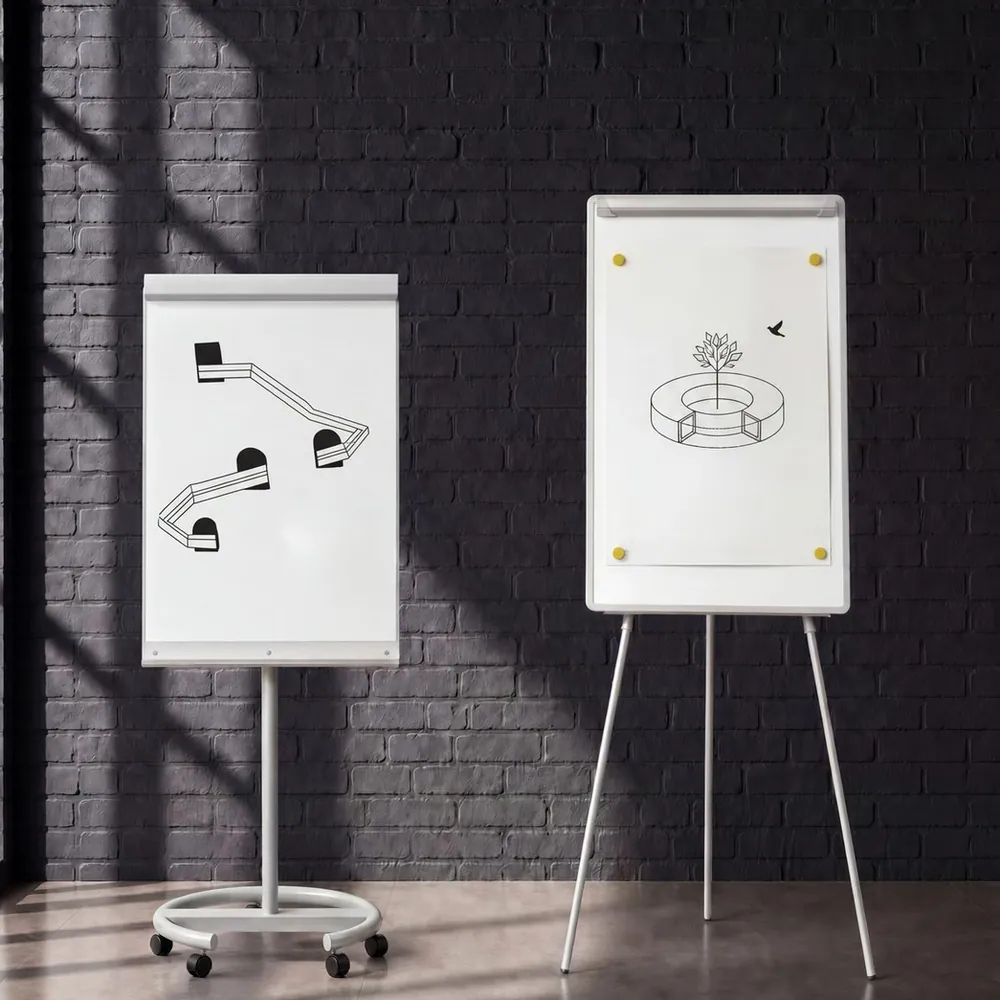 Flipchart Tripod / Castors de Planning Sisplamo