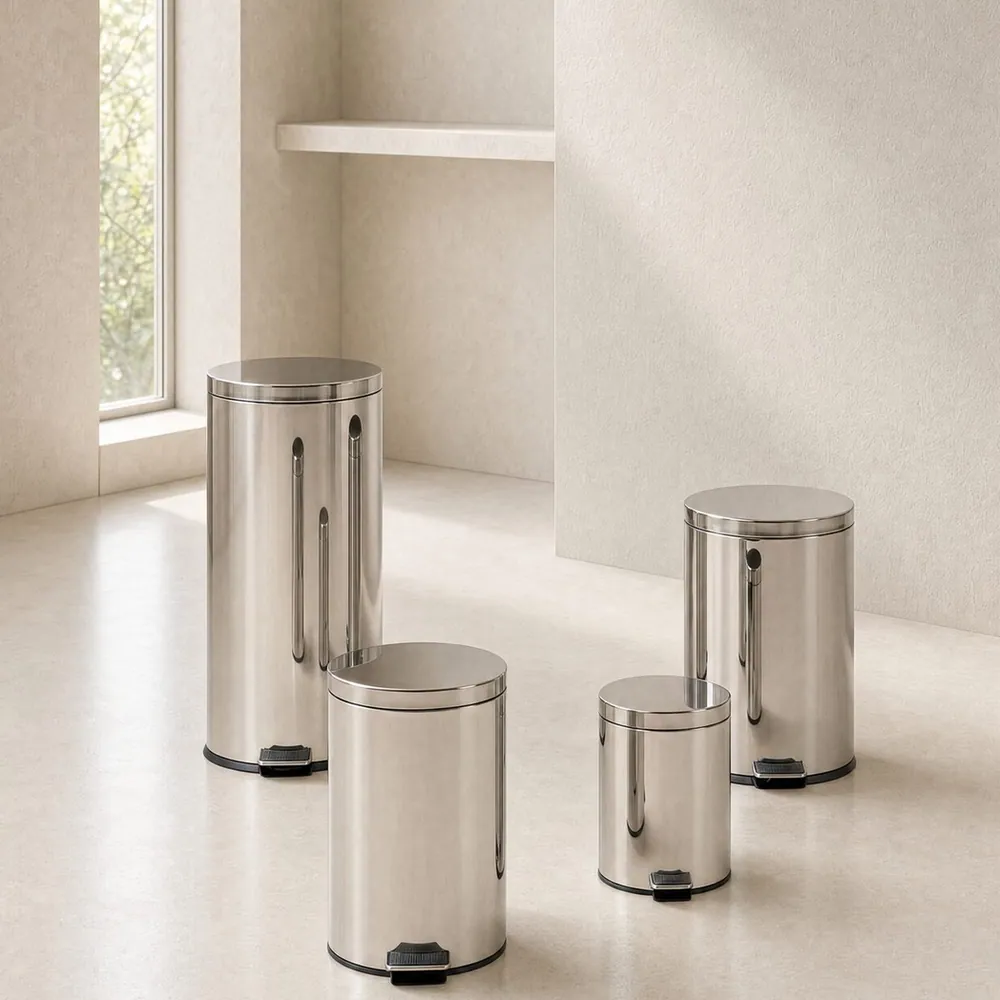 Inox Pedal Bin de Planning Sisplamo