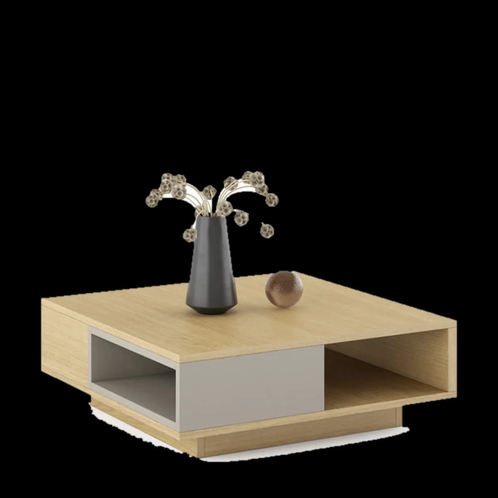 Mesa Centro - Eli - Cuadrada con Cubo de Torga