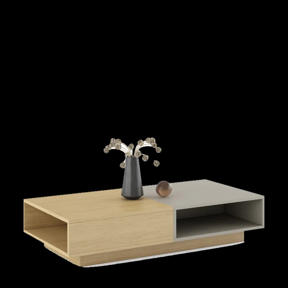 Mesa Centro - Riva - Rectangular con Cubo de Torga